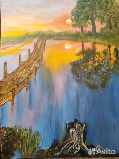 Картина маслом пейзаж