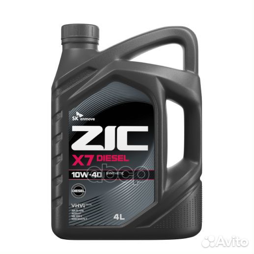 ZIC X7 diesel 10W-40 A3/B4 CI4 Масло моторное