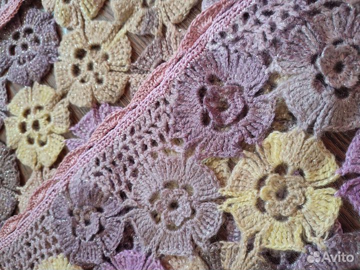 Платок шаль ручной работы