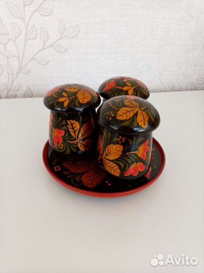 Посуда хохломская новая