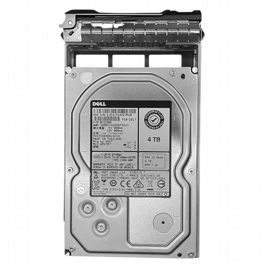 [61FFW] Жесткий Диск Dell 4tb 7200 Sata3 3,5" Hdd 61ffw