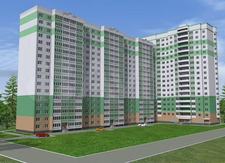 3-к. квартира, 83,7 м², 1/17 эт.