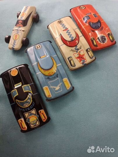 Игрушки СССР машинки гоночные