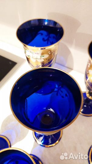 Бокалы для вина и рюмки роккоко