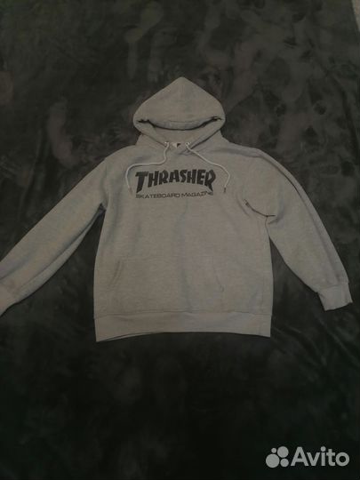 Худи thrasher серое