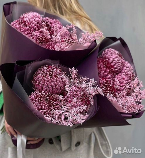 Одноголовая хризантема с беспл. доставкой