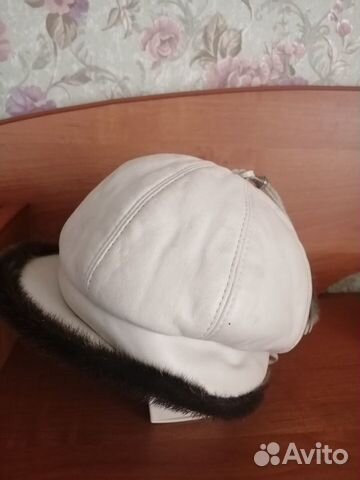 Шапка из натуральной кожи