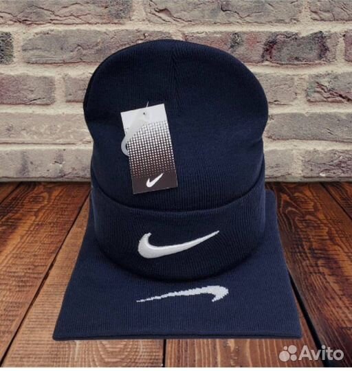 Комплект шапка и снуд Nike/Adidas унисекс