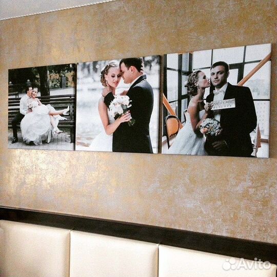 Портрет по фото на холсте