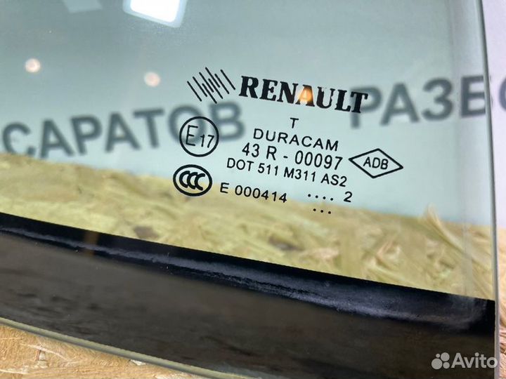 Стекло (форточка) заднее правое Renault Megan Iii