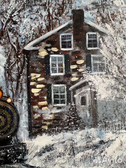 Картина поезд