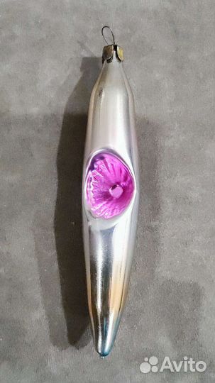 Елочные игрушки СССР капли-сосульки прожеторы