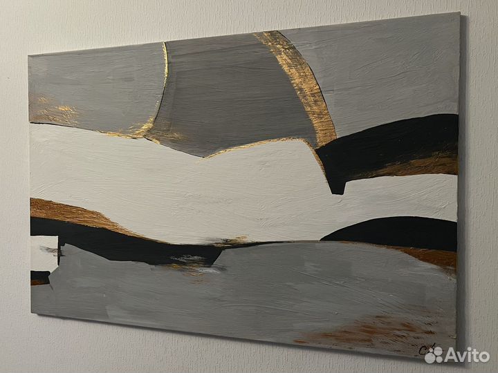 Интерьерная картина на холсте с фактурой