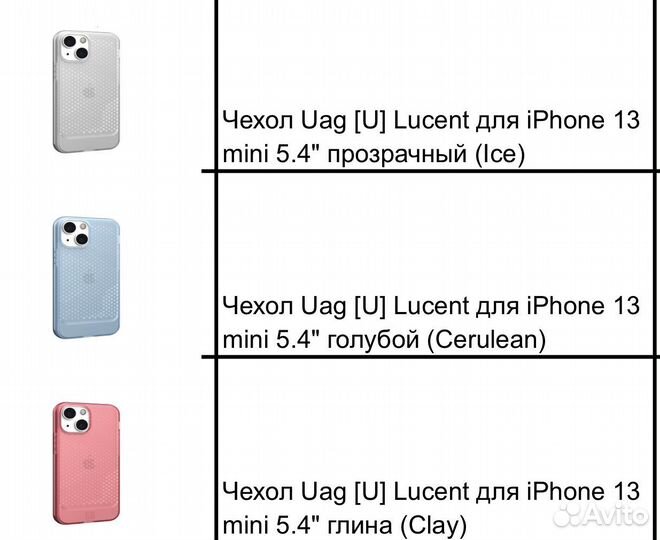 Чехол UAG Серия для iPhone 13 mini 5.4