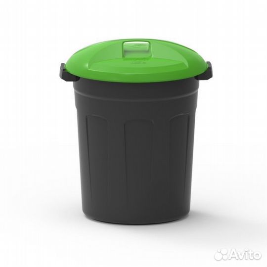 Контейнер мусорный KSC 90 л с крышкой пластик цвет