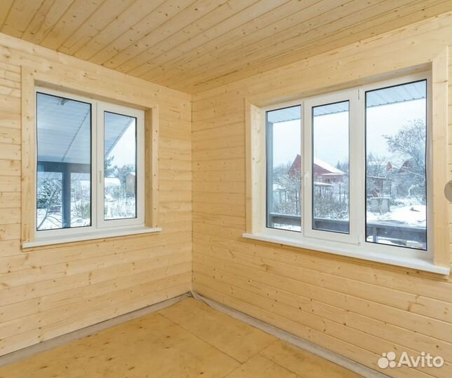 Каркасный дом под ключ 72м