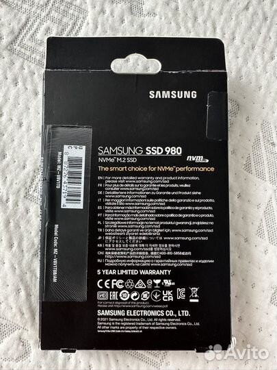 Жесткий диск SSD 980 1tb Samsung