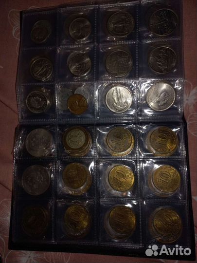 Коллекция монет разных