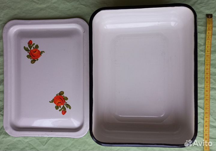 Лоток эмалированный СССР для холодца 3л