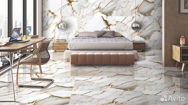 Плитка Colorico 60X120 напольная, настенная, универсальная - под мрамор, Индия