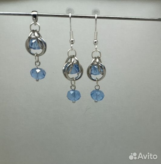 Комплект. Серьги и подвеска