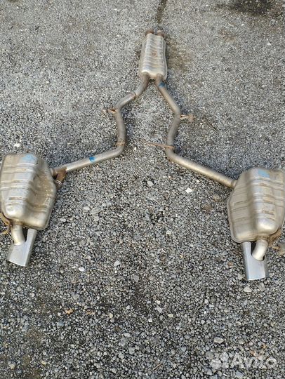 Труба с насадками Мерседес W211 рестайлинг