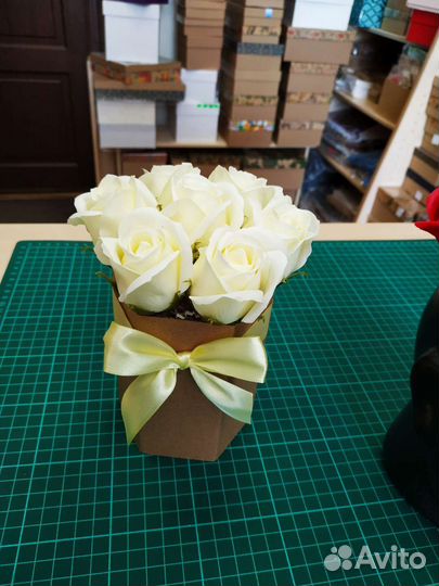 Букет из мыльных роз кеф