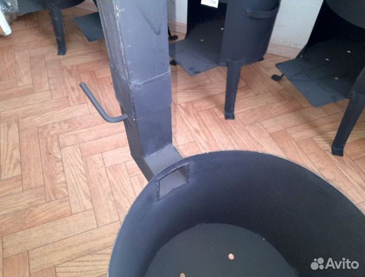 Печь под казан с трубой разборная