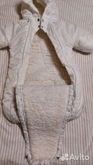 Зимний конверт в коляску на овчине