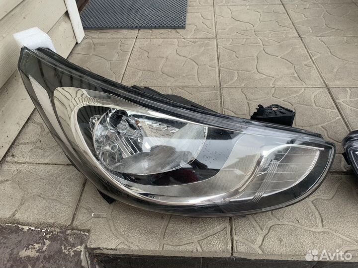 Фары на hyundai solaris 1