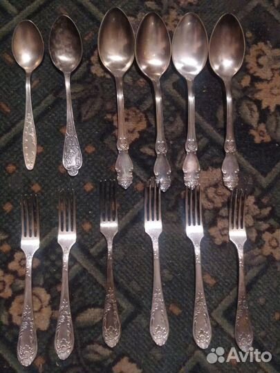 Мельхиоровые столовые приборы