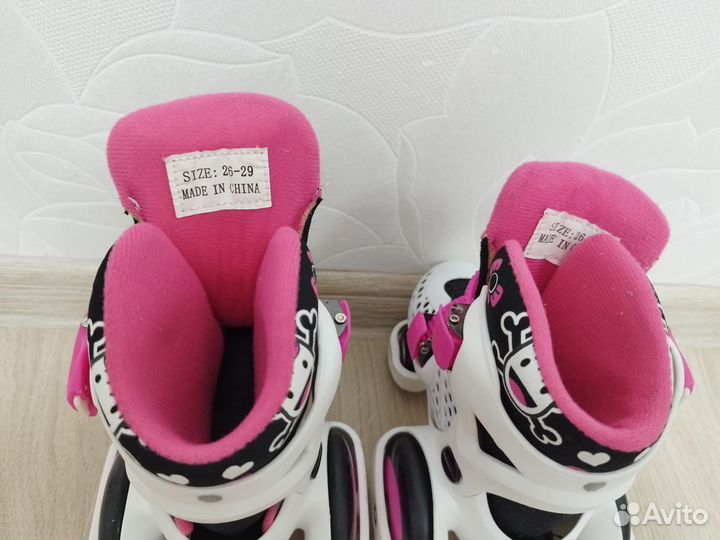 Роликовые коньки детские раздвижные