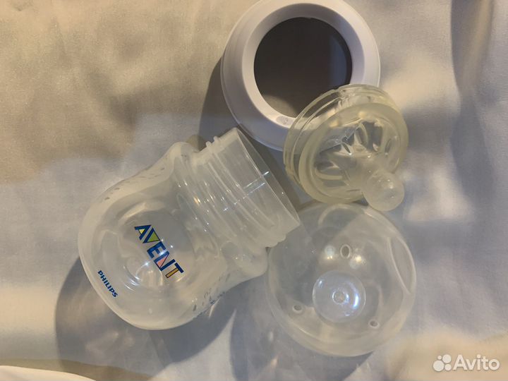 2 бутылочки philips avent natural 125 мл с 0
