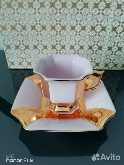 Чешский розовый фарфор