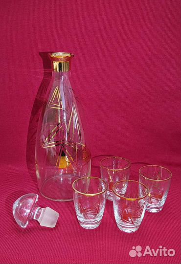 Графин СССР, Чехия(Богемия) Стекло, Хрусталь