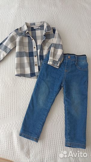 Рубашка для мальчика, джинсы для мальчика
