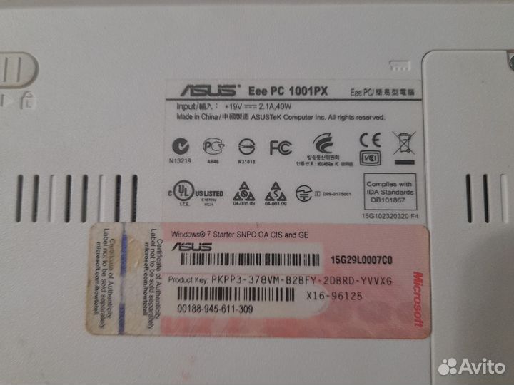 Нэтбук Asus