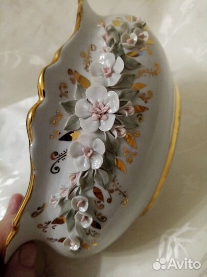 Конфетница салатник Кисловодский фарфор СССР