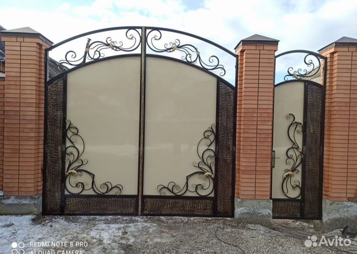 Кованые Ворота Эконом Вариант