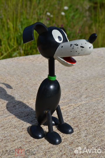 Игрушка Собака СССР Колкий пластик Большая фхи