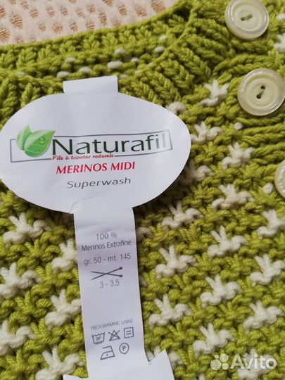 Вязаный костюм из мериноса на 6-9 мес