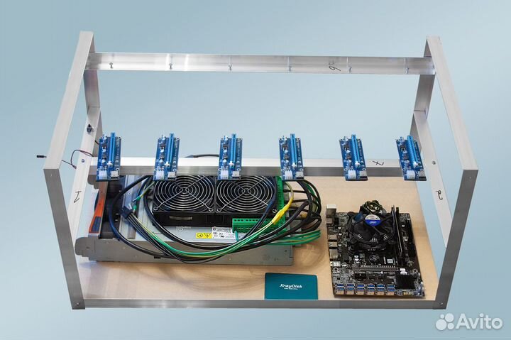 Комплект для майнинга на 8-12 карт (всё включено)