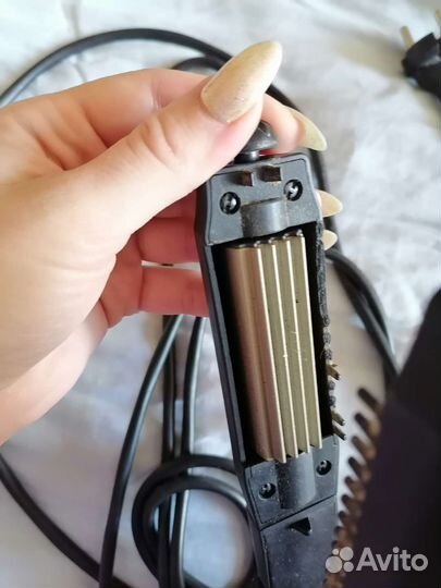 Выпрямитель щипцы для волос несколько насадок