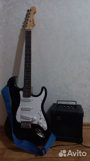 Электро гитара с комбиком бу