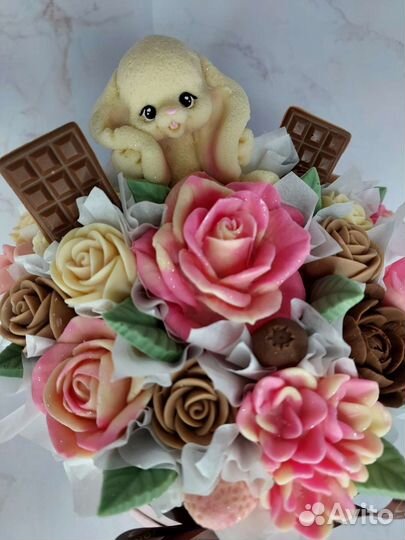Букет из шоколадных цветов