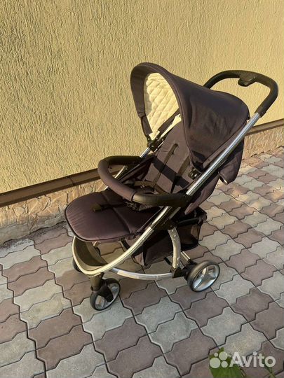 Компактная, складная, лëгкая прогулочная коляска