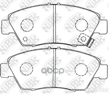 Колодки тормозные honda civic 96- 1.6 перед