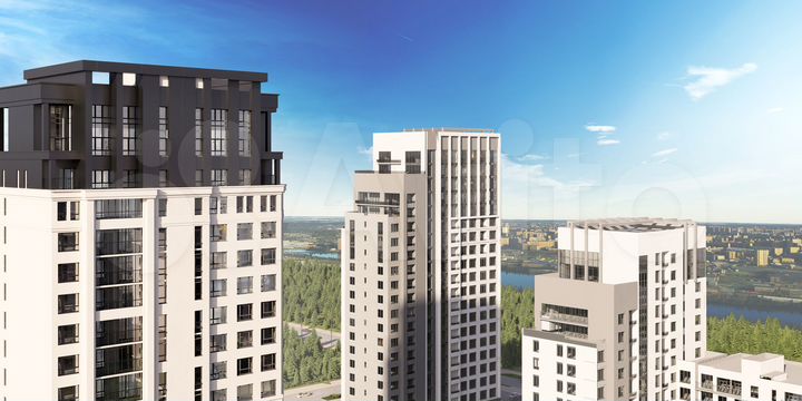 3-к. квартира, 90,4 м², 10/22 эт.