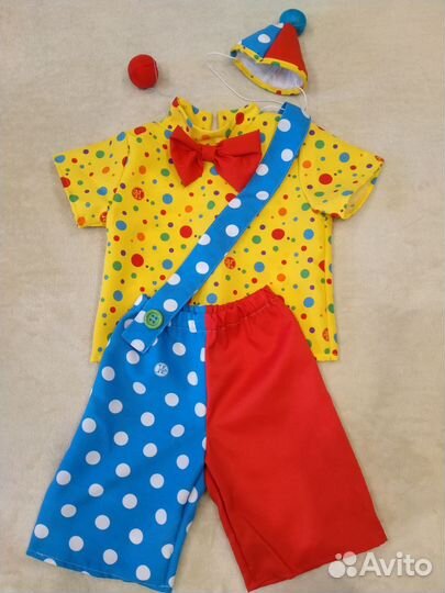 Новогодний костюм для мальчика Клоун