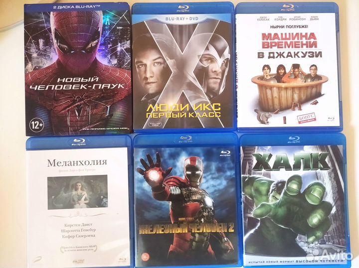Blu-ray фильмы в ассортименте (50 шт)